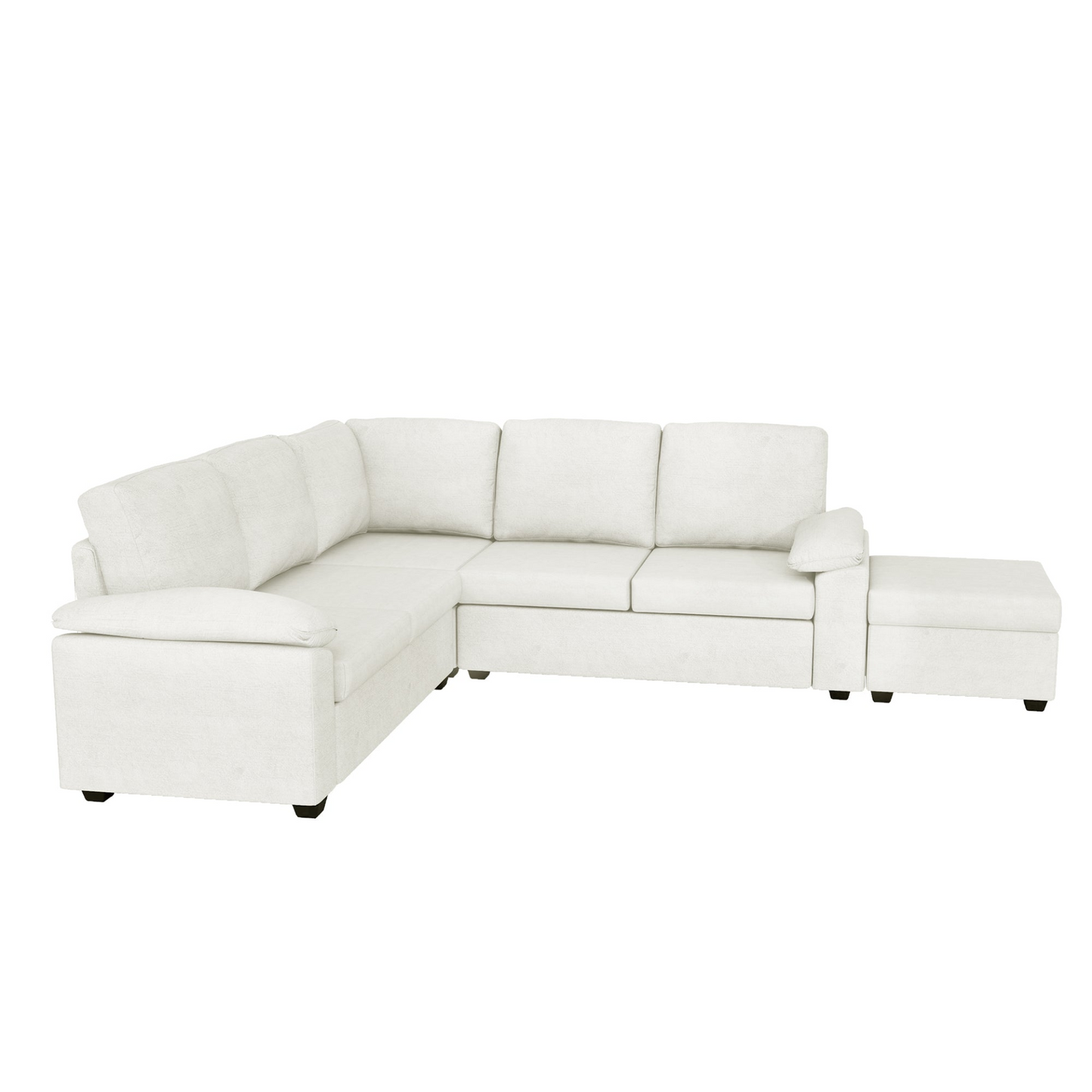 84*84" Modern Velvet Sectional Sofa Set,Large U Shaped Upholstered Corner Couch with Ottoman,Armrest Pillow,6 Seat Indoor Furniture for Living Room,Apartment,Office,2 Colors
