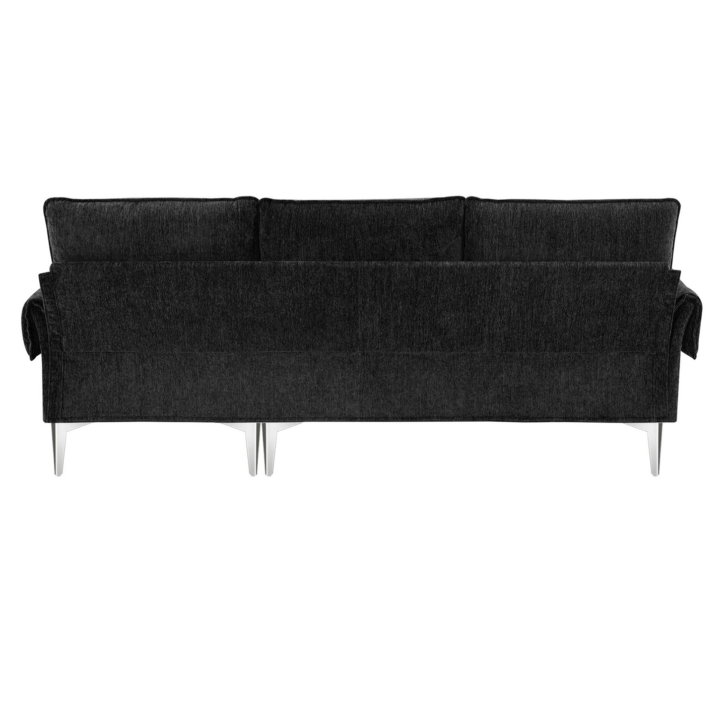 84 "Modern Chenille L-Shaped Sofa with Reversible Lounge,Convertible Sectional Couch Set,4 Seat Indoor Furniture with Reversible Chaise,Fit for Living Room, Apartment(2 Pillows)