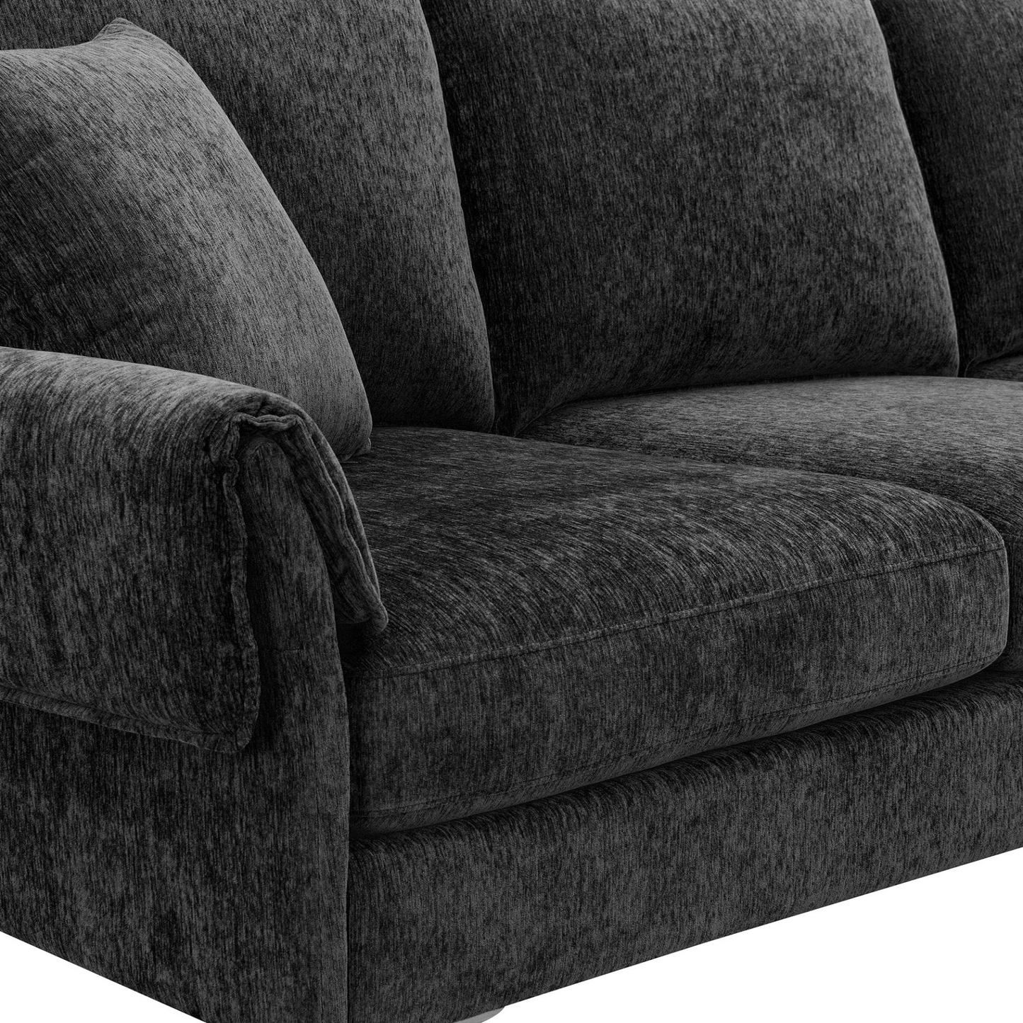 84 "Modern Chenille L-Shaped Sofa with Reversible Lounge,Convertible Sectional Couch Set,4 Seat Indoor Furniture with Reversible Chaise,Fit for Living Room, Apartment(2 Pillows)