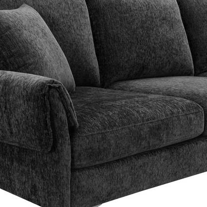 84 "Modern Chenille L-Shaped Sofa with Reversible Lounge,Convertible Sectional Couch Set,4 Seat Indoor Furniture with Reversible Chaise,Fit for Living Room, Apartment(2 Pillows)