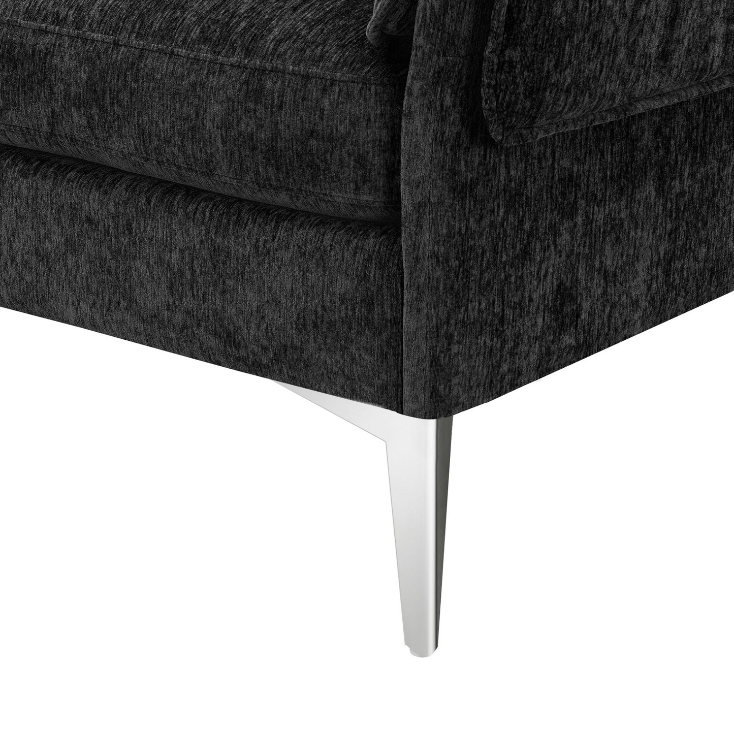 84 "Modern Chenille L-Shaped Sofa with Reversible Lounge,Convertible Sectional Couch Set,4 Seat Indoor Furniture with Reversible Chaise,Fit for Living Room, Apartment(2 Pillows)