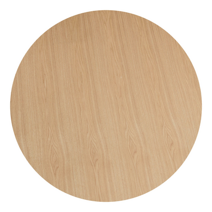 47,24 inch MDF Dining Table for Dining Room  Round Dinner Tables Mid-Century Modern Table OAK