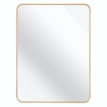 Gold 30 "x40" Rectangular Bathroom Wall Mirror