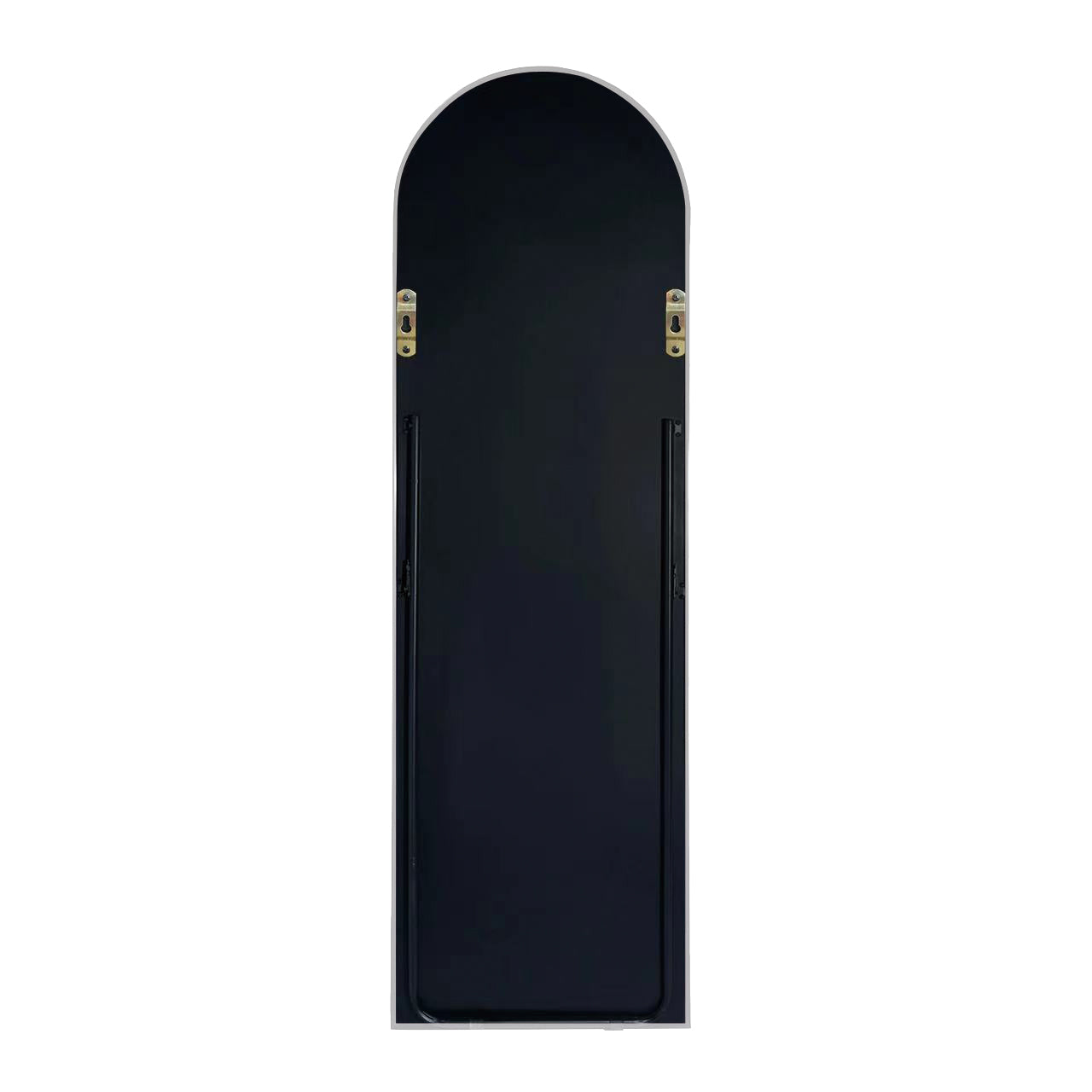 Silver 71x27.5 inch metal arch stand full length mirror