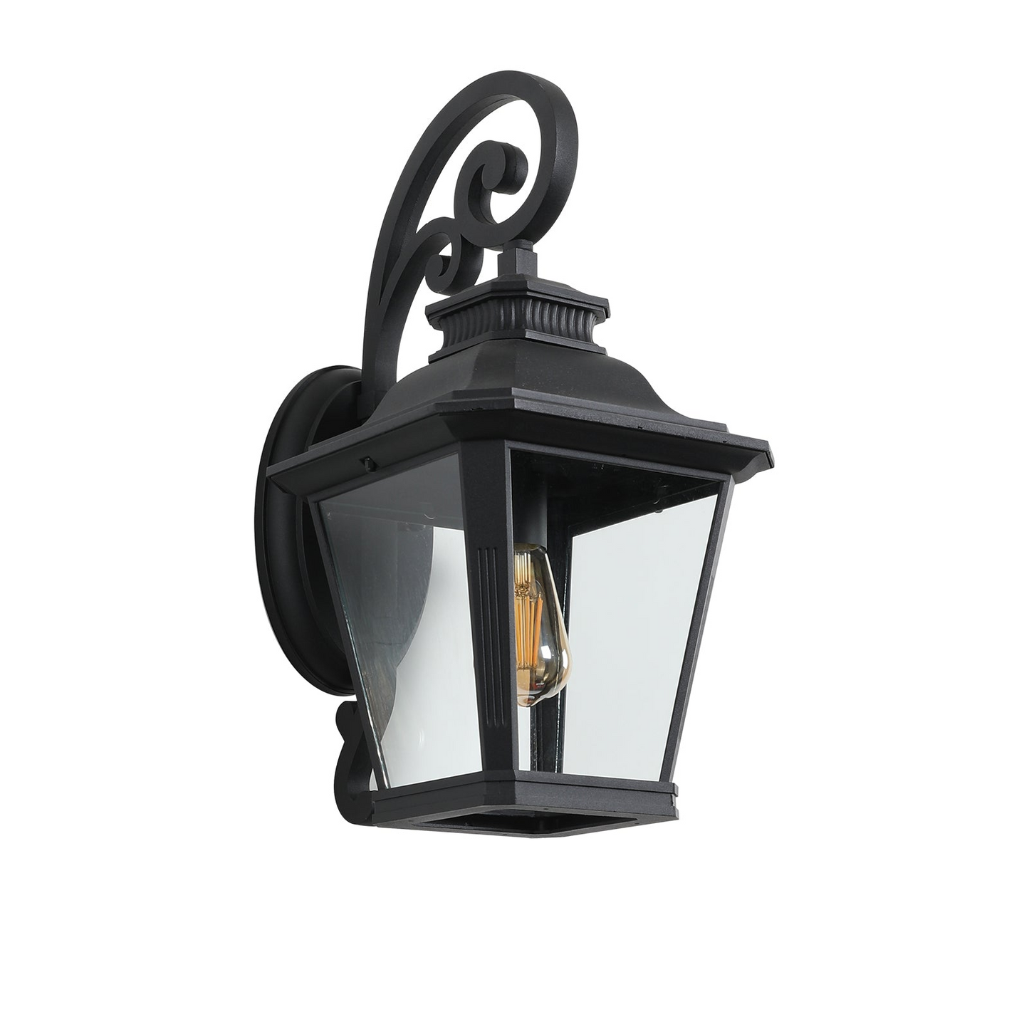 Large Outdoor Wall Sconce Lights with Clear Glass  Can support multiple types of light bulbs 1pack