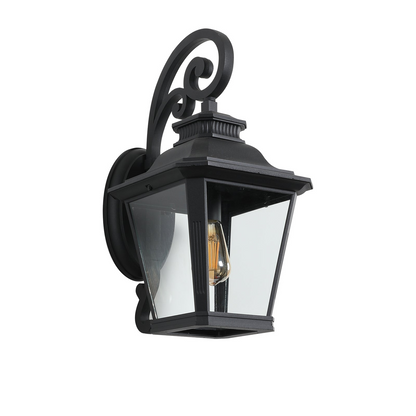 Large Outdoor Wall Sconce Lights with Clear Glass  Can support multiple types of light bulbs 1pack