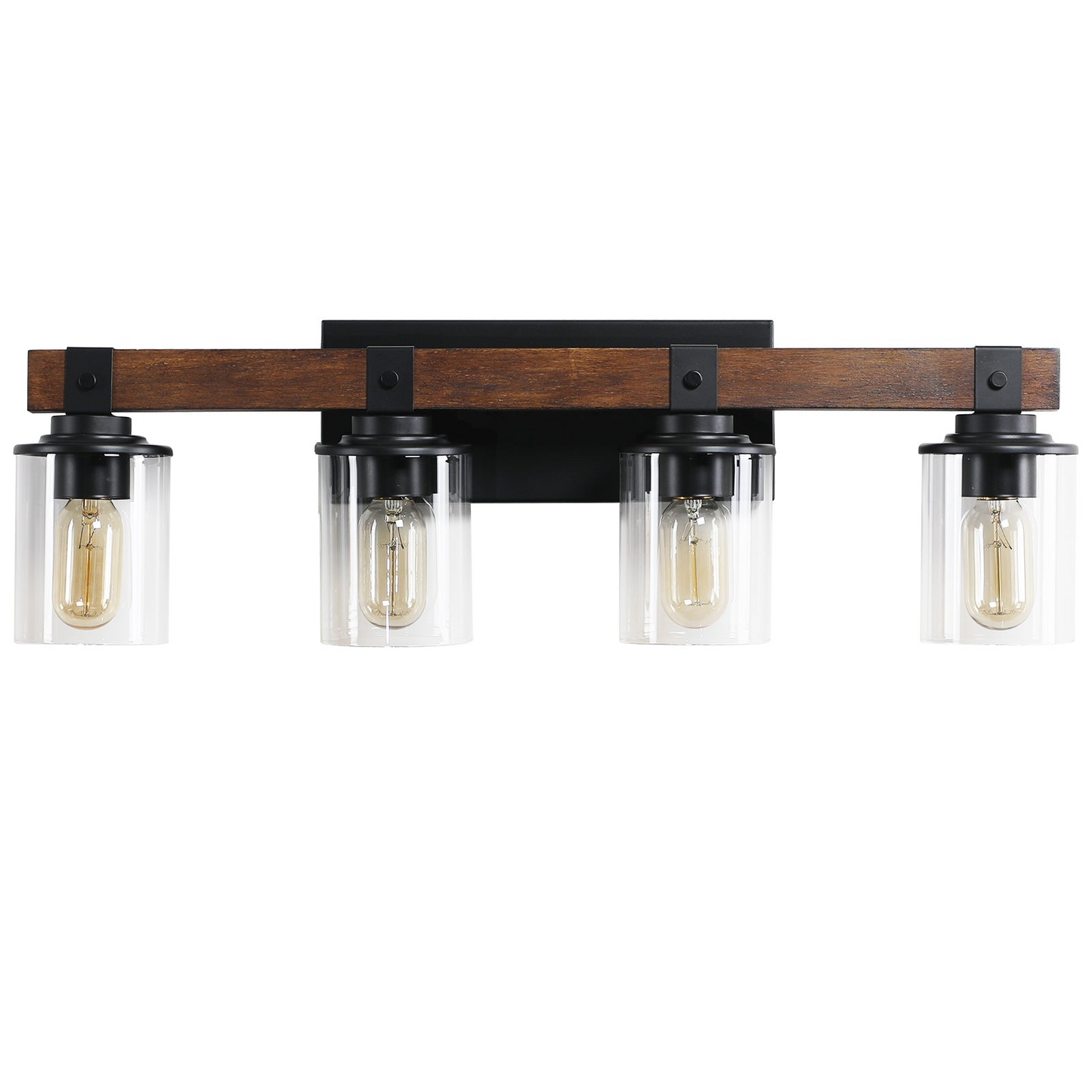 (Same as W1340119957/L1016) 4-Lights Farmhouse Vanity Lights Fixture Rustic Bathroom Light Fixture Bathroom Sconce (No Bulbs)