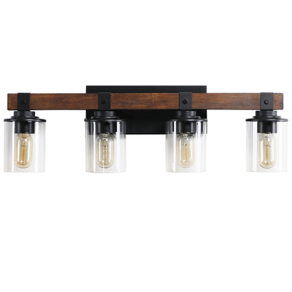 (Same as W1340119957/L1016) 4-Lights Farmhouse Vanity Lights Fixture Rustic Bathroom Light Fixture Bathroom Sconce (No Bulbs)