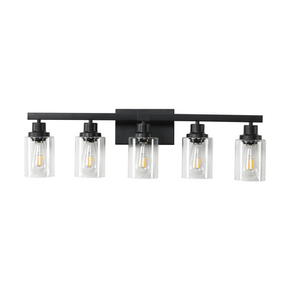 (Same as W1340P197622/L001010-B5) 5-Lights Farmhouse Vanity Lights Fixture Rustic Bathroom Light Fixture Bathroom Sconce (Without Bulbs)