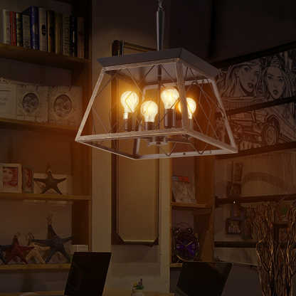 Farmhouse Chandelier 4-Light Vintage Antique Chandeliers Light Fixture For Kitchen Dining Room Living Room Golden Black(No Bulbs)NEW SKU:W1340P206637