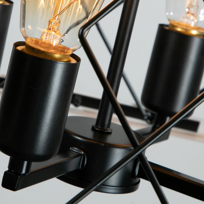 4-Light Farmhouse Chandeliers For Dining Room Oak(No Bulbs) NEW SKU :W1340P206639