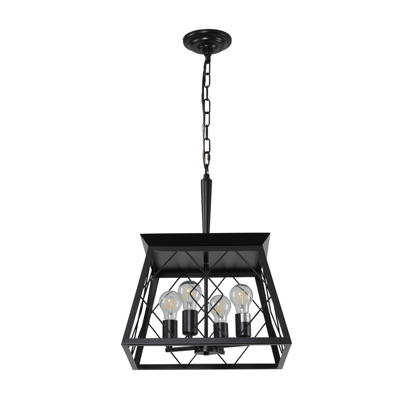 4-Light Farmhouse Chandeliers For Dining Room Black(No Bulbs)NEW SKU:W1340P206636