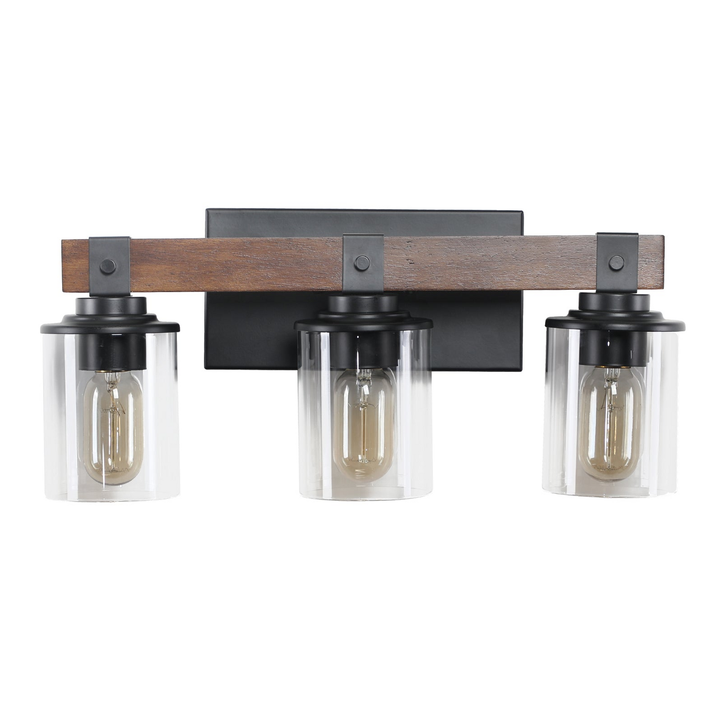 (Same as W1340P206654/L001004-W3H) 3-Lights Farmhouse Vanity Lights Fixture Rustic Bathroom Light Fixture Bathroom Sconce (No Bulbs)