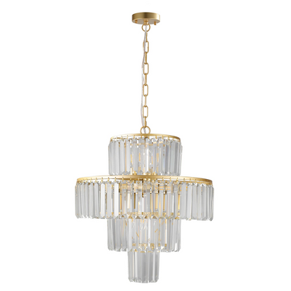 Crystal Chandelier Modern Chandeliers Lights Fixture Hanging Pendant Light Fixture for Dining Room Bedroom Living Room Dia 19.7 Inch