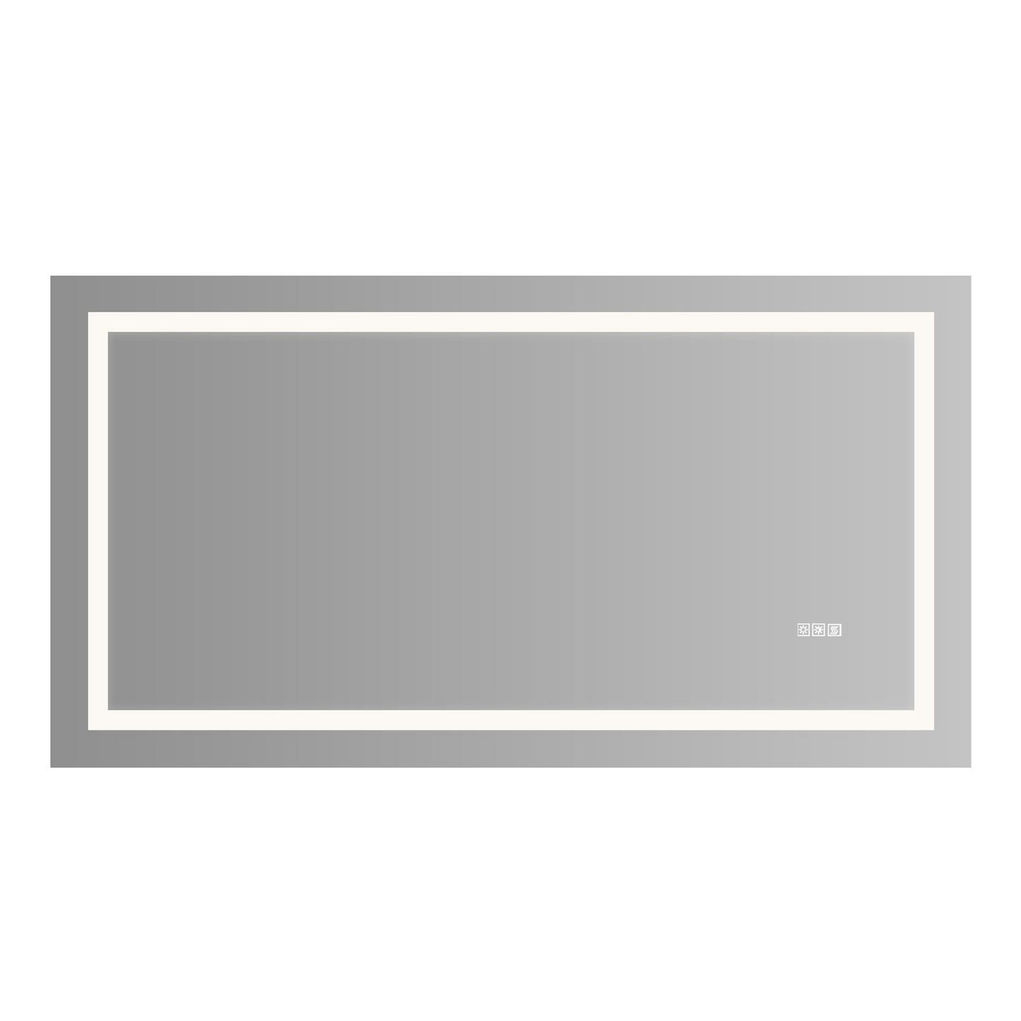 LED Bathroom Mirror 60x 32  Inch with lights, anti-Fog & Dimming Led Bathroom Vanity Mirror