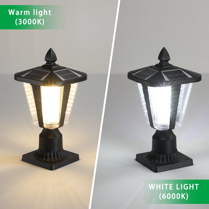 Solar Column Headlights With Dimmable LED1pack