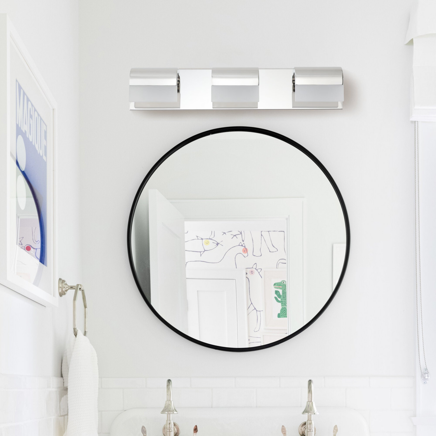 Bathroom Vanity Lighting 3-Light LED Vanity Lights Over Mirror Bath Wall Lighting