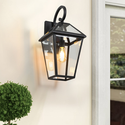 Modern Outdoor Waterproof Wall Lamp Supports multiple types of light bulbs (2pack)