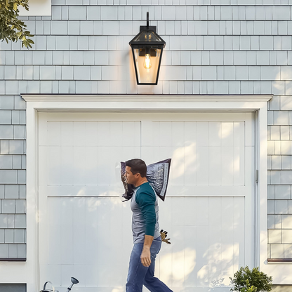 Modern Outdoor Waterproof Wall Lamp Supports multiple types of light bulbs (2pack)