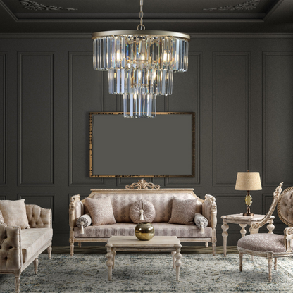 (Same as W1340P143192/L5007-500-G) Gold Luxury Crystal Chandelier Modern Chandeliers Lights (No Bulbs)