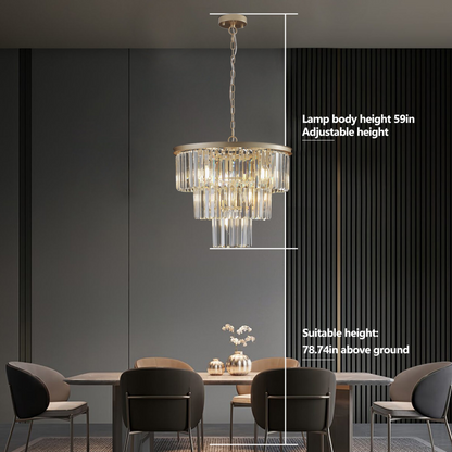 (Same as W1340P143192/L5007-500-G) Gold Luxury Crystal Chandelier Modern Chandeliers Lights (No Bulbs)