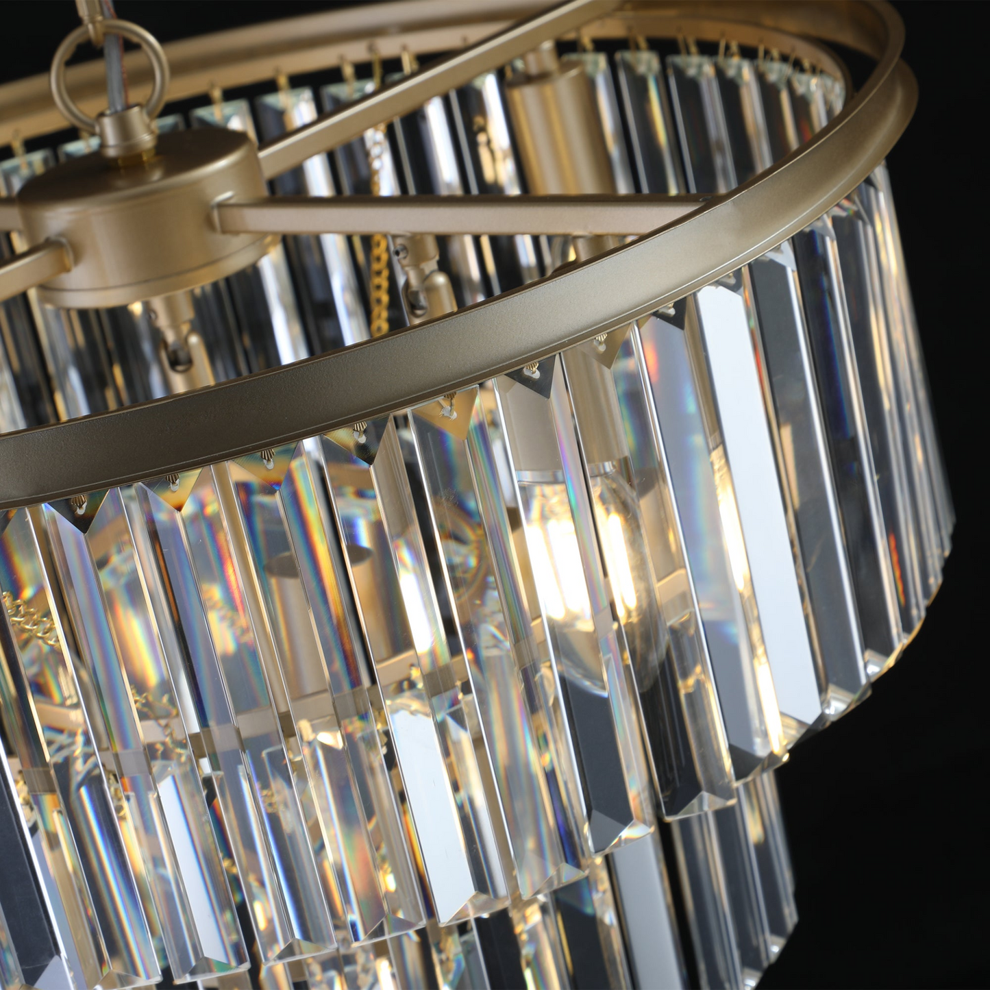(Same as W1340P143192/L5007-500-G) Gold Luxury Crystal Chandelier Modern Chandeliers Lights (No Bulbs)