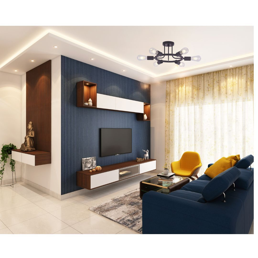 6 Light  Modern Sputnik Lights Semi Flush Mount Ceiling Light Oil-Rubbed Bronze Finished