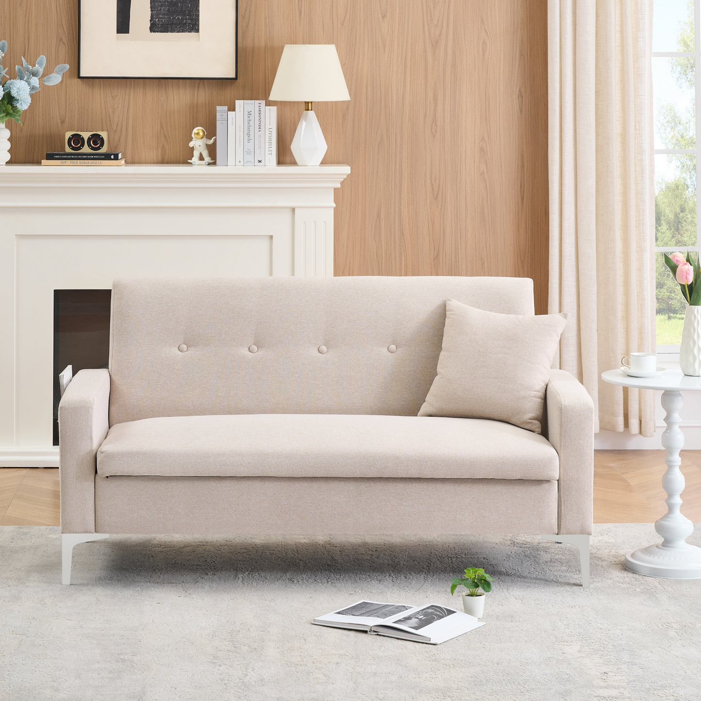 Multi-functional storage comfortable double sofa,Suitable for living room, apartment, home office