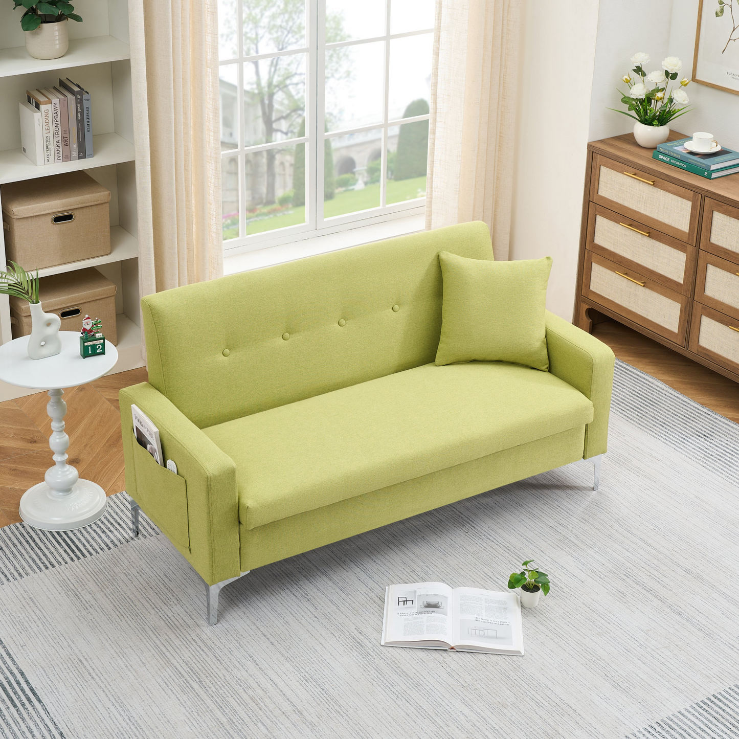 Multi-functional storage comfortable double sofa,Suitable for living room, apartment, home office