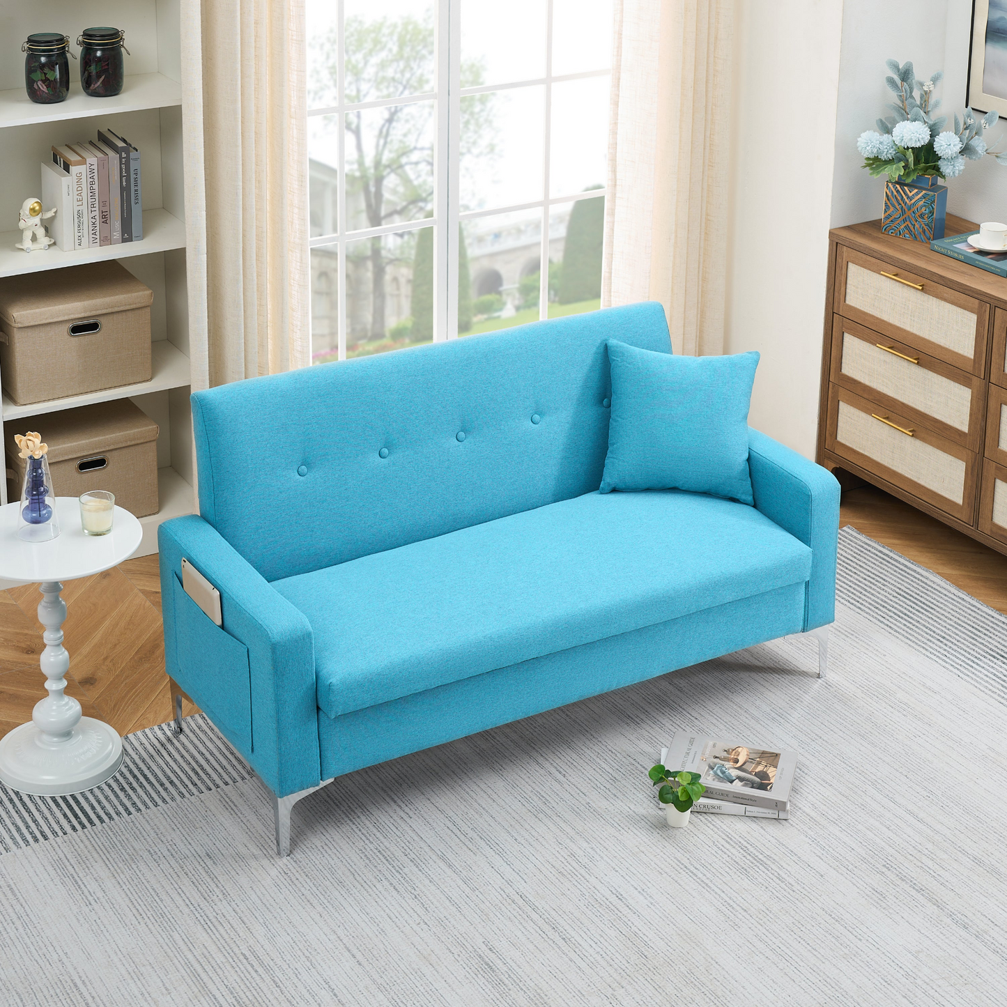 Multi-functional storage comfortable double sofa,Suitable for living room, apartment, home office