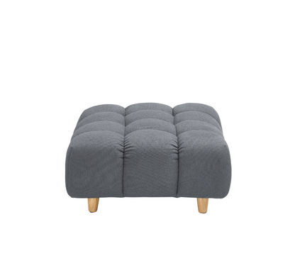 120 inches long, Teddy Sofa Fabric, with spacious and comfortable seats, for Apartment Office Living Room -Gray
