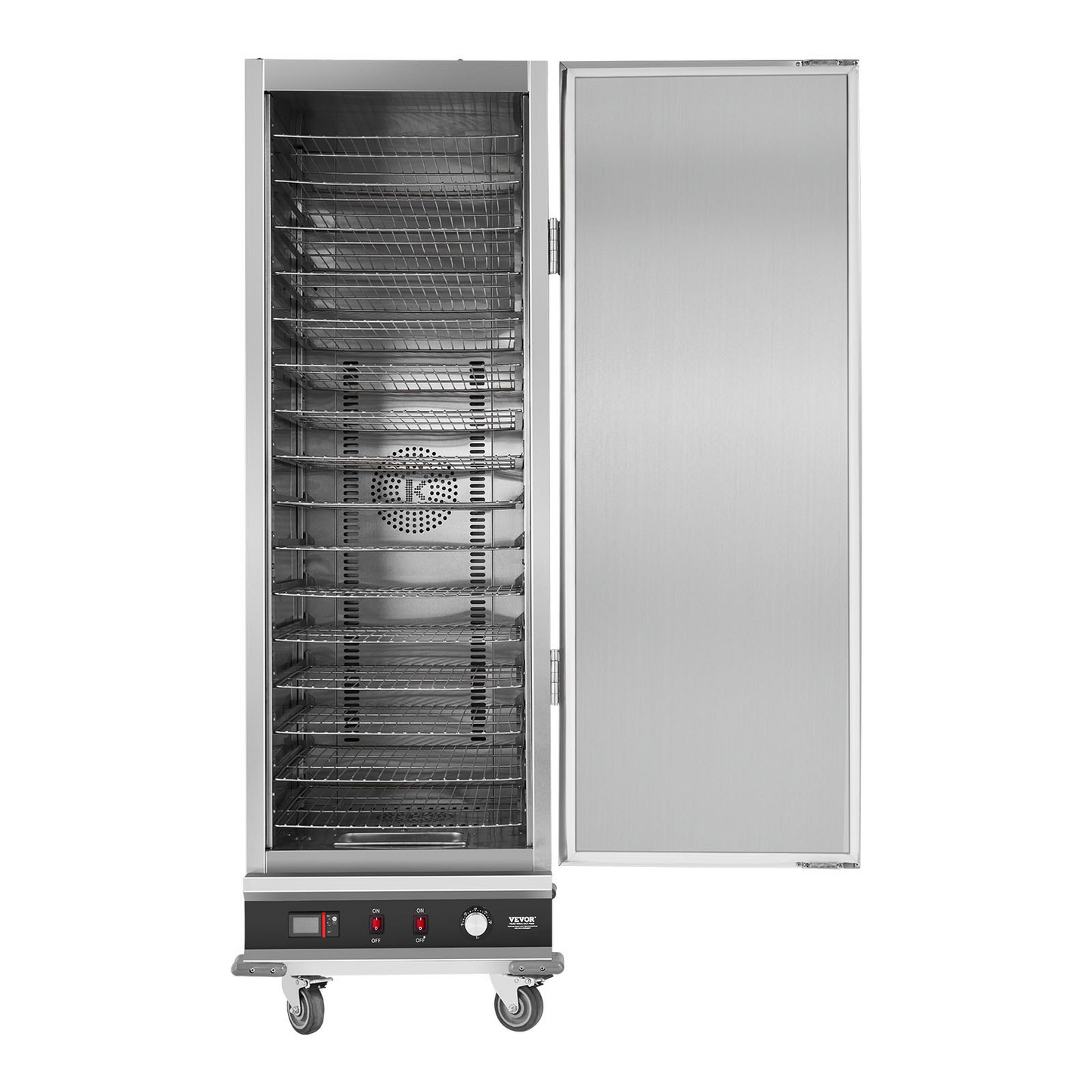 Hot Box Food Warmer 16-Tier Concession Warming Cabinet with Water Tray for Pizza