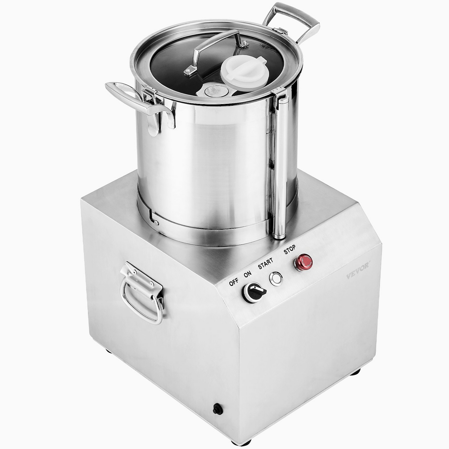 Food Processor Vegetable Chopper 10.6 Quart Food-Grade Stainless Steel Blender