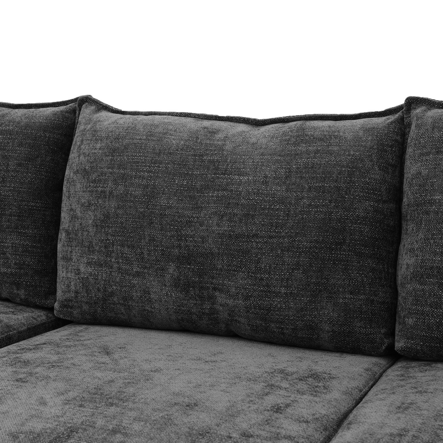 146.9" L-shaped Sofa Sectional Sofa Couch Pull-out Sofa Bed with a Movable Storage Ottoman, a Storage Chaise Lounge and Two USB Ports for Living Room, Grey