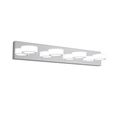 LED Modern Chrome 4-Light Vanity Lights Fixtures Over Mirror Bath Wall Lighting