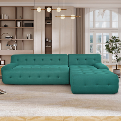 Modern Large L-Shaped Modular Sofa, Minimalist Style, 2-Piece Set with Free Combinations, Suitable for Living Rooms, Apartments, and Lounges