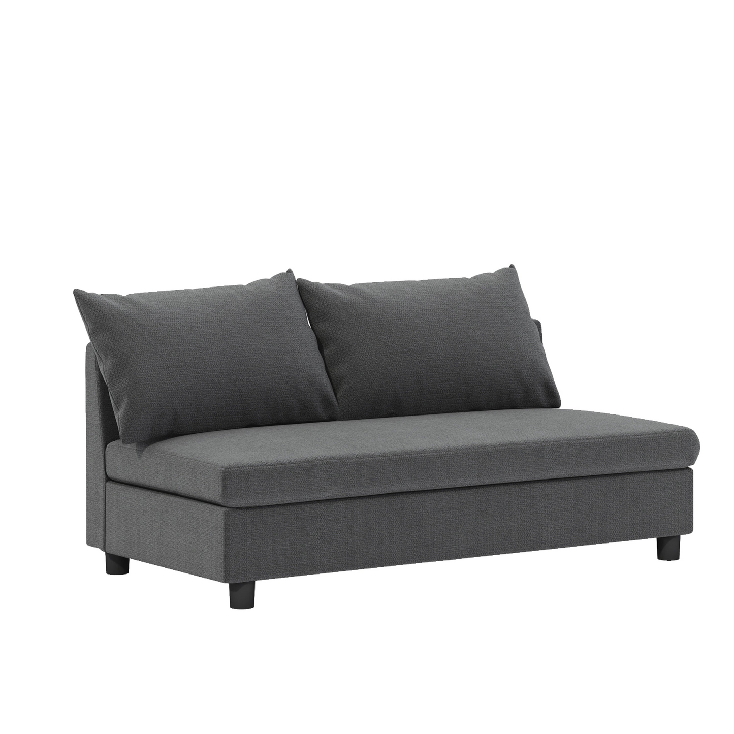Loveseat Module for Modular Sectional Sofa,Chenille,Minimalist Style,2 Colors