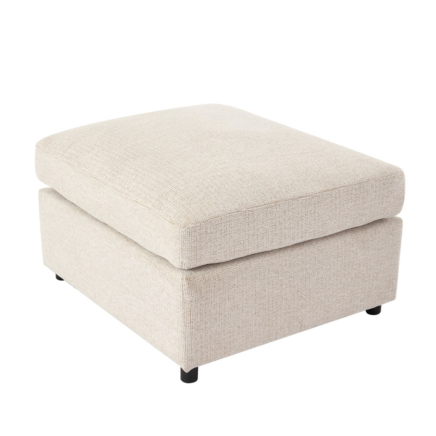 85.4" Sectional Sofa Modular Sofa U-shaped Sofa Couch Sofa Bed L-shaped Sofa with a Movable Ottoman and Two USB Ports for Living Room, Beige