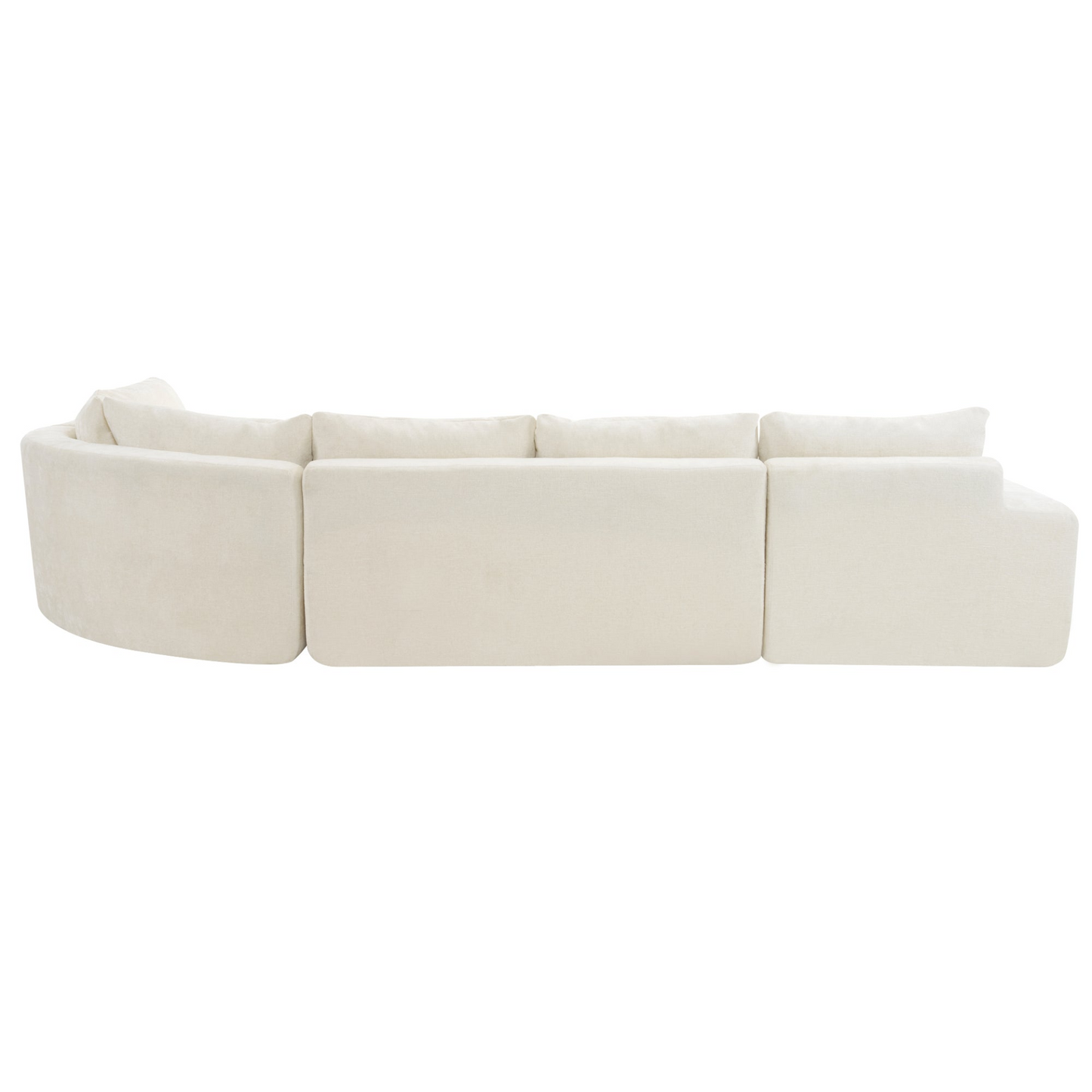 141.7" Oversized Modular Sofa Cloud Sectional Sofa Set Upholstered Couches U-shaped Sofa with Deep Seat for Living Room, Beige