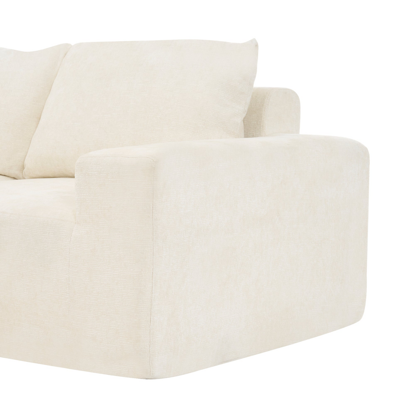 141.7" Oversized Modular Sofa Cloud Sectional Sofa Set Upholstered Couches U-shaped Sofa with Deep Seat for Living Room, Beige