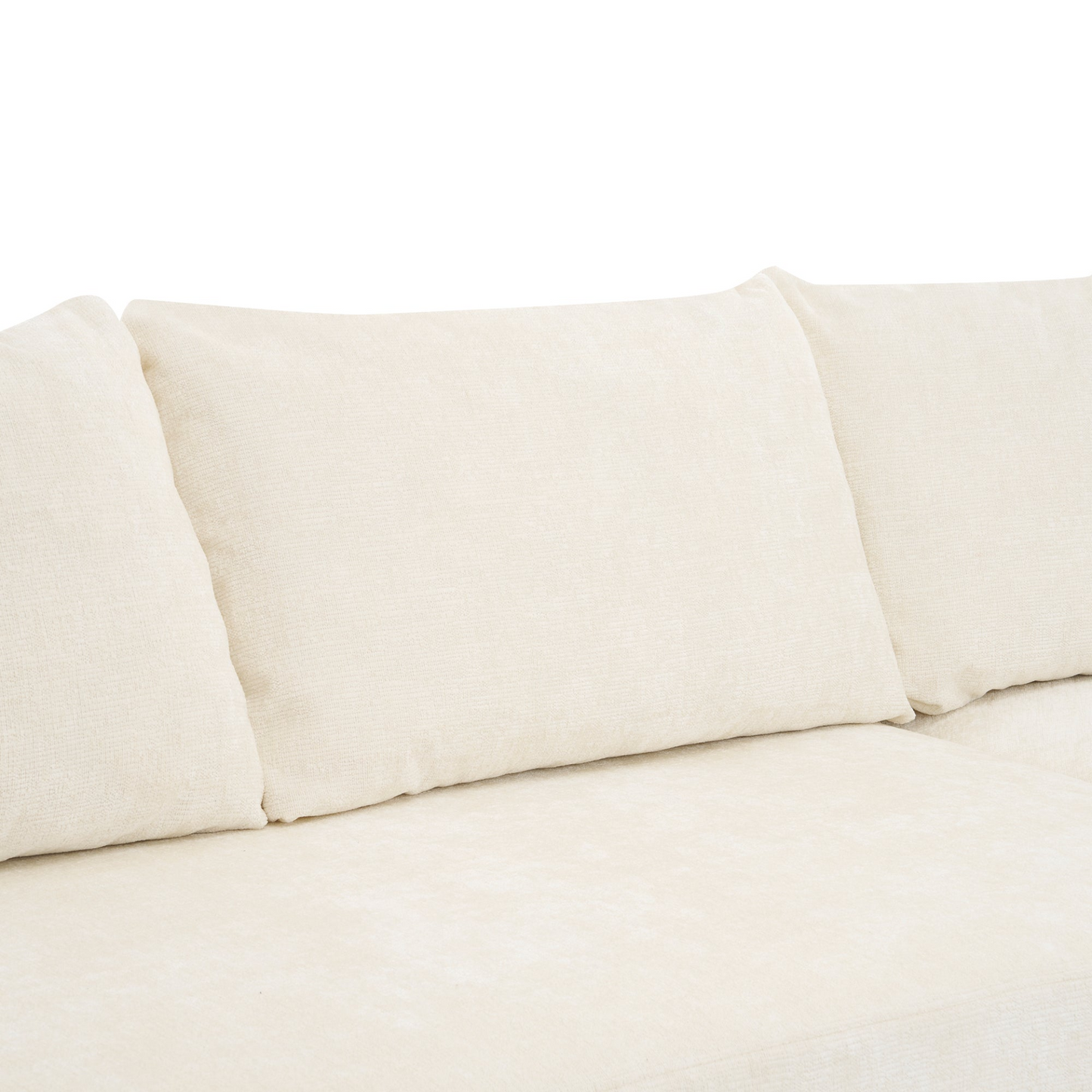 141.7" Oversized Modular Sofa Cloud Sectional Sofa Set Upholstered Couches U-shaped Sofa with Deep Seat for Living Room, Beige