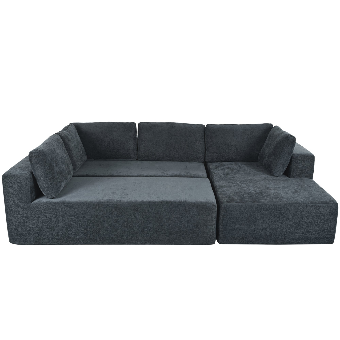 Modern Large Modular Sectional Sofa for Living Room, Bedroom, Salon, 3 Piece Free Combination