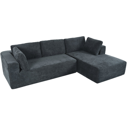 Modern Large Modular Sectional Sofa for Living Room, Bedroom, Salon, 3 Piece Free Combination