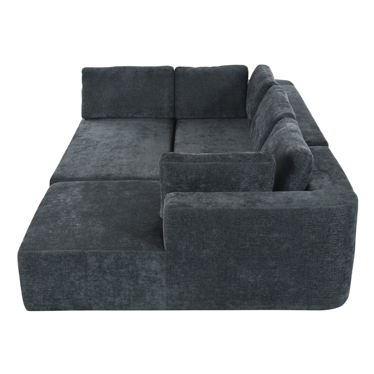 Modern Large Modular Sectional Sofa for Living Room, Bedroom, Salon, 3 Piece Free Combination