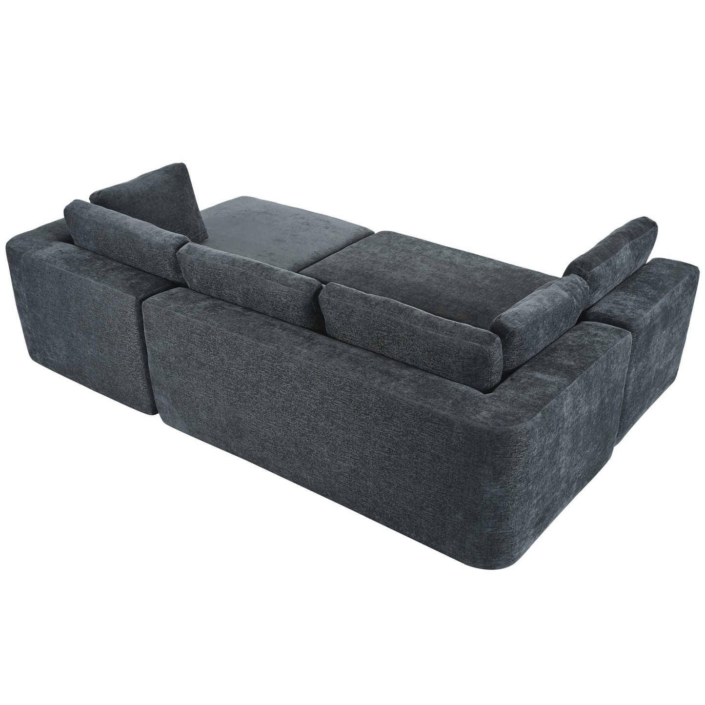 Modern Large Modular Sectional Sofa for Living Room, Bedroom, Salon, 3 Piece Free Combination
