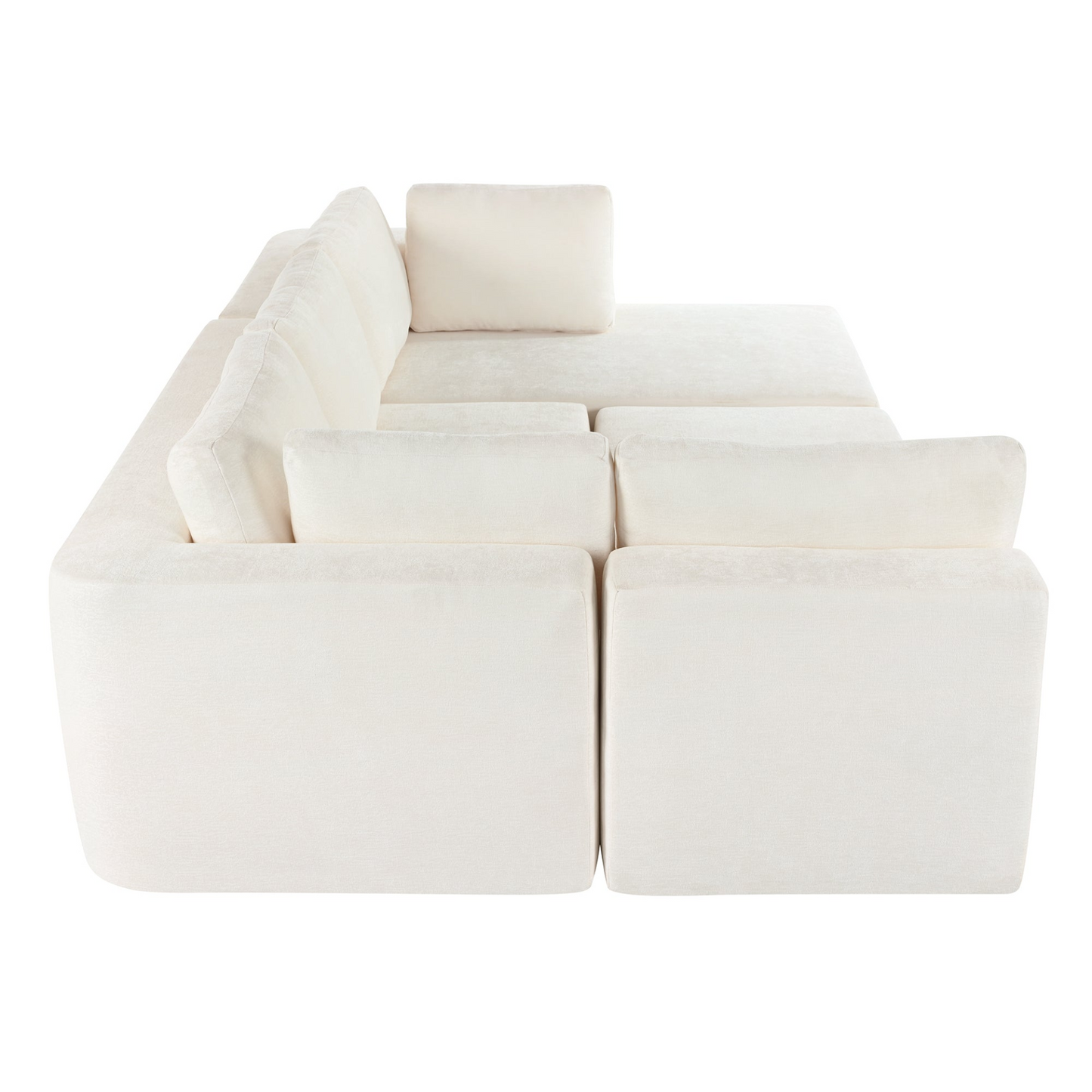 Modern Large Modular Sectional Sofa for Living Room, Bedroom, Salon, 3 Piece Free Combination