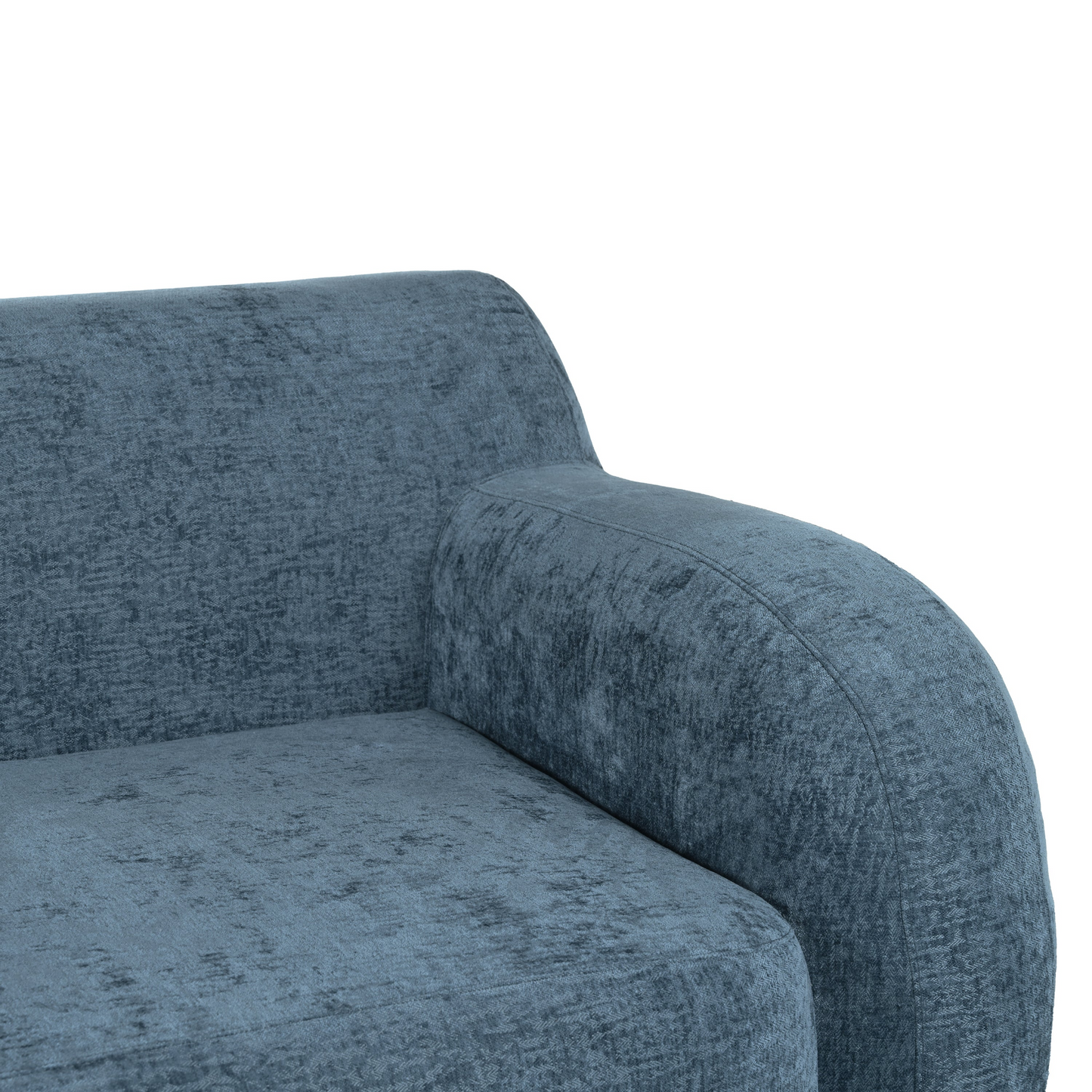 81.5" Minimalist Compression Sofa, Curved Design, 3-Seater Casual Sofa for Living Rooms, Bedrooms, and Apartments