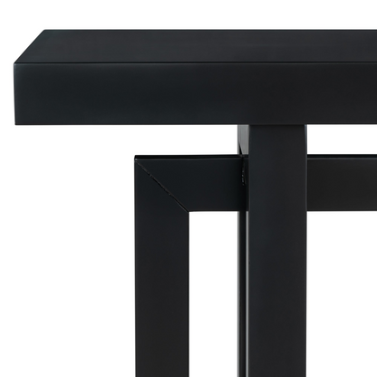 Contemporary Console Table with Wood Top, Extra Long Entryway Table for Entryway, Hallway, Living Room, Foyer, Corridor
