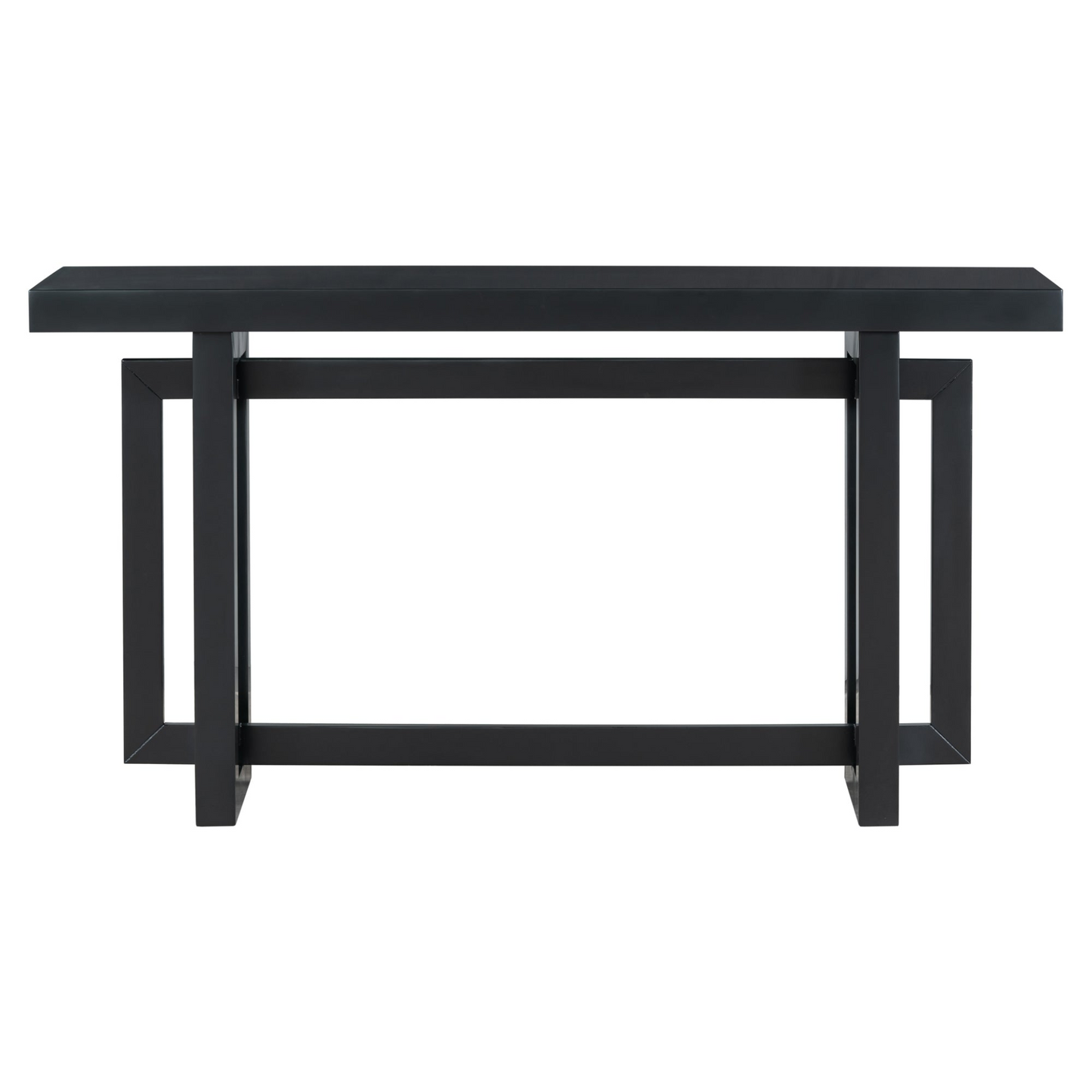 Contemporary Console Table with Wood Top, Extra Long Entryway Table for Entryway, Hallway, Living Room, Foyer, Corridor
