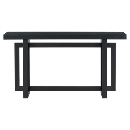 Contemporary Console Table with Wood Top, Extra Long Entryway Table for Entryway, Hallway, Living Room, Foyer, Corridor